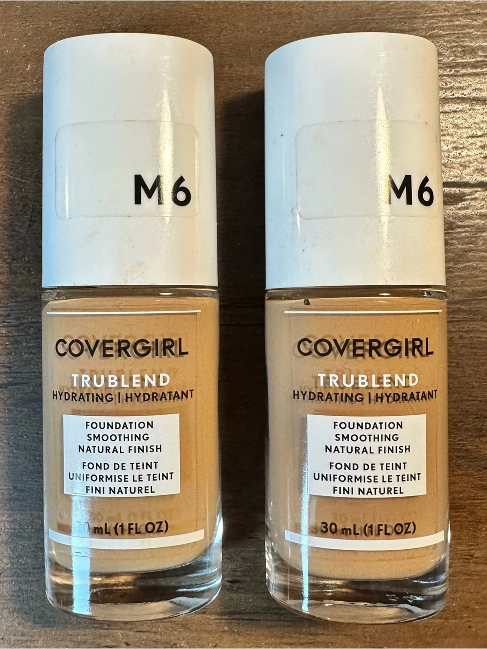 Covergirl Trublend Hydrating Foundation M6 Perfect Beige Natural Finish Lot Of 2